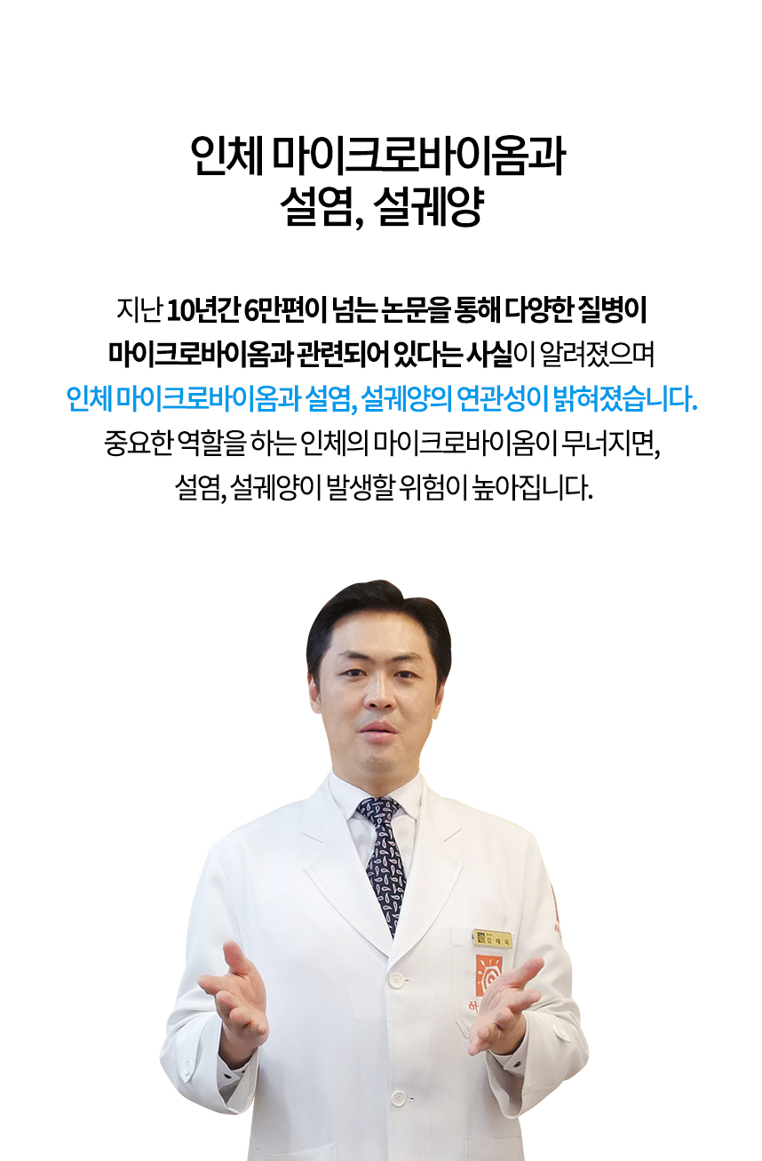 인체 마이크로바이옴과 설염, 설궤양의 연관성